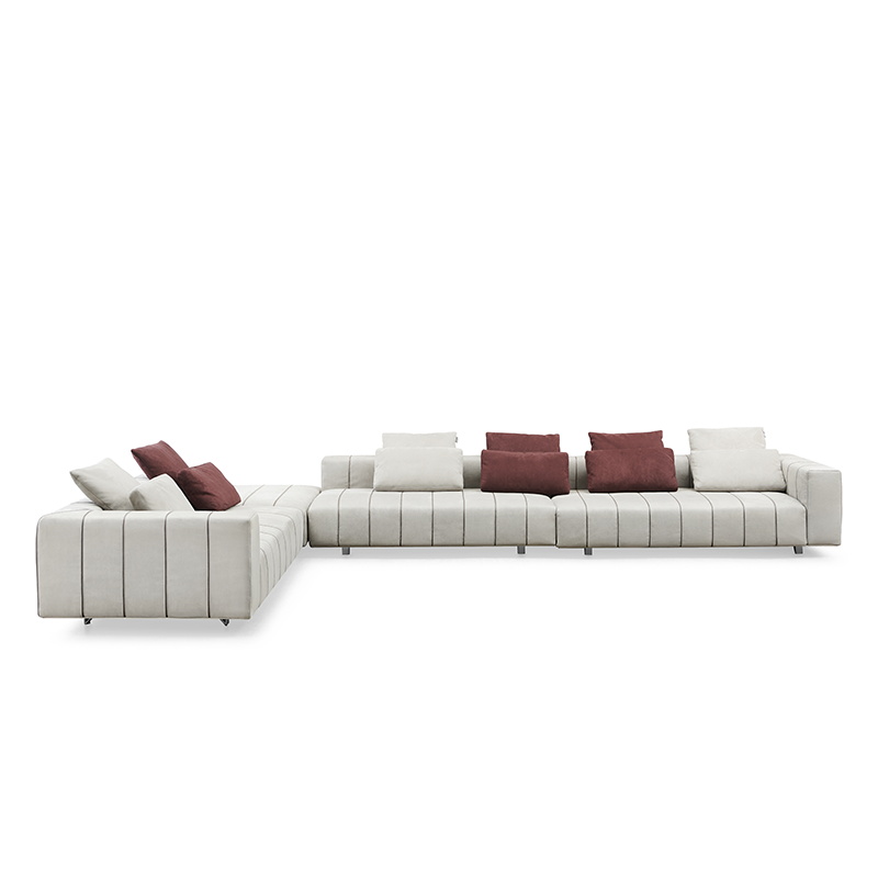 Nordic Module Sectional Leather Sofa