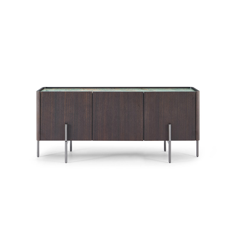Wood and Marble Sideboard