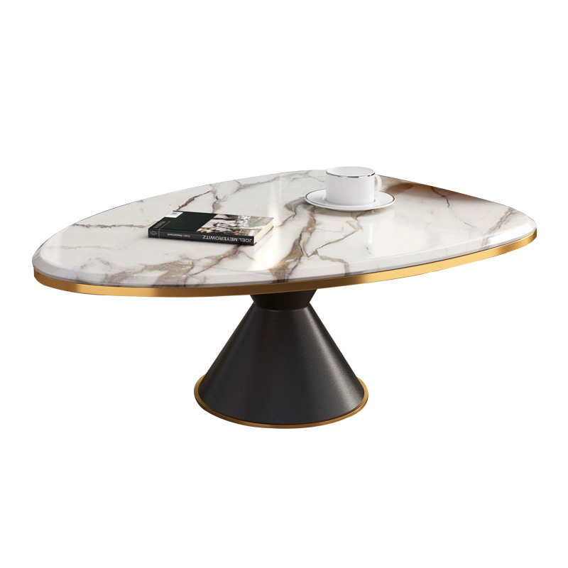Marble Collection Oval Coffee Table Set